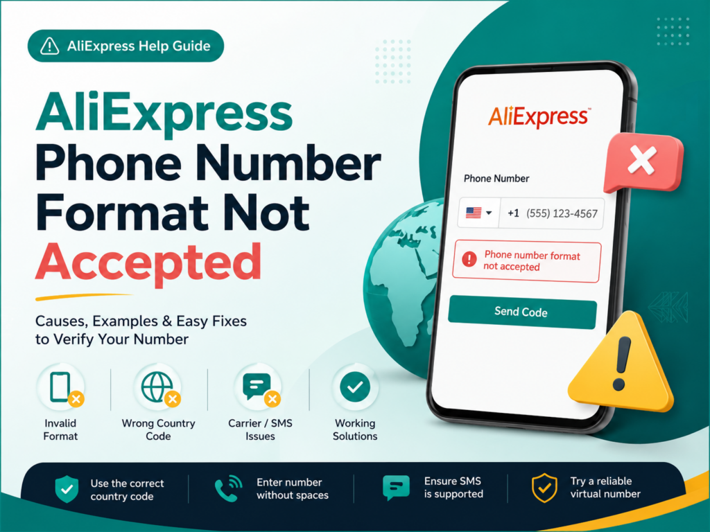 AliExpress Phone Number Format Not Accepted