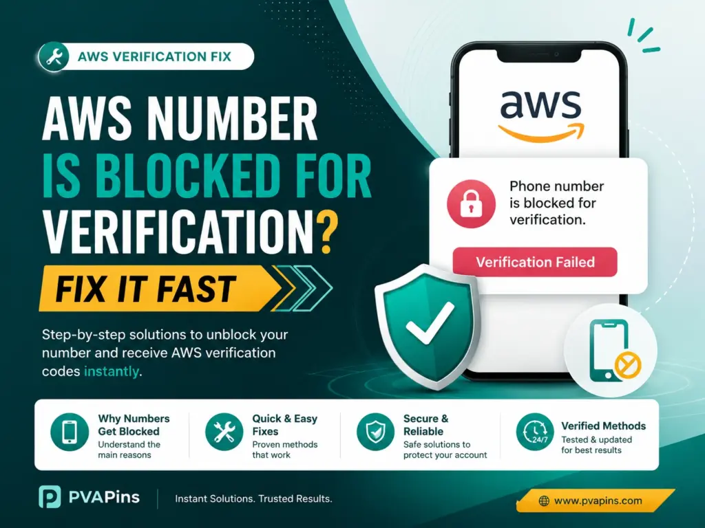 AWS number is blocked for verification