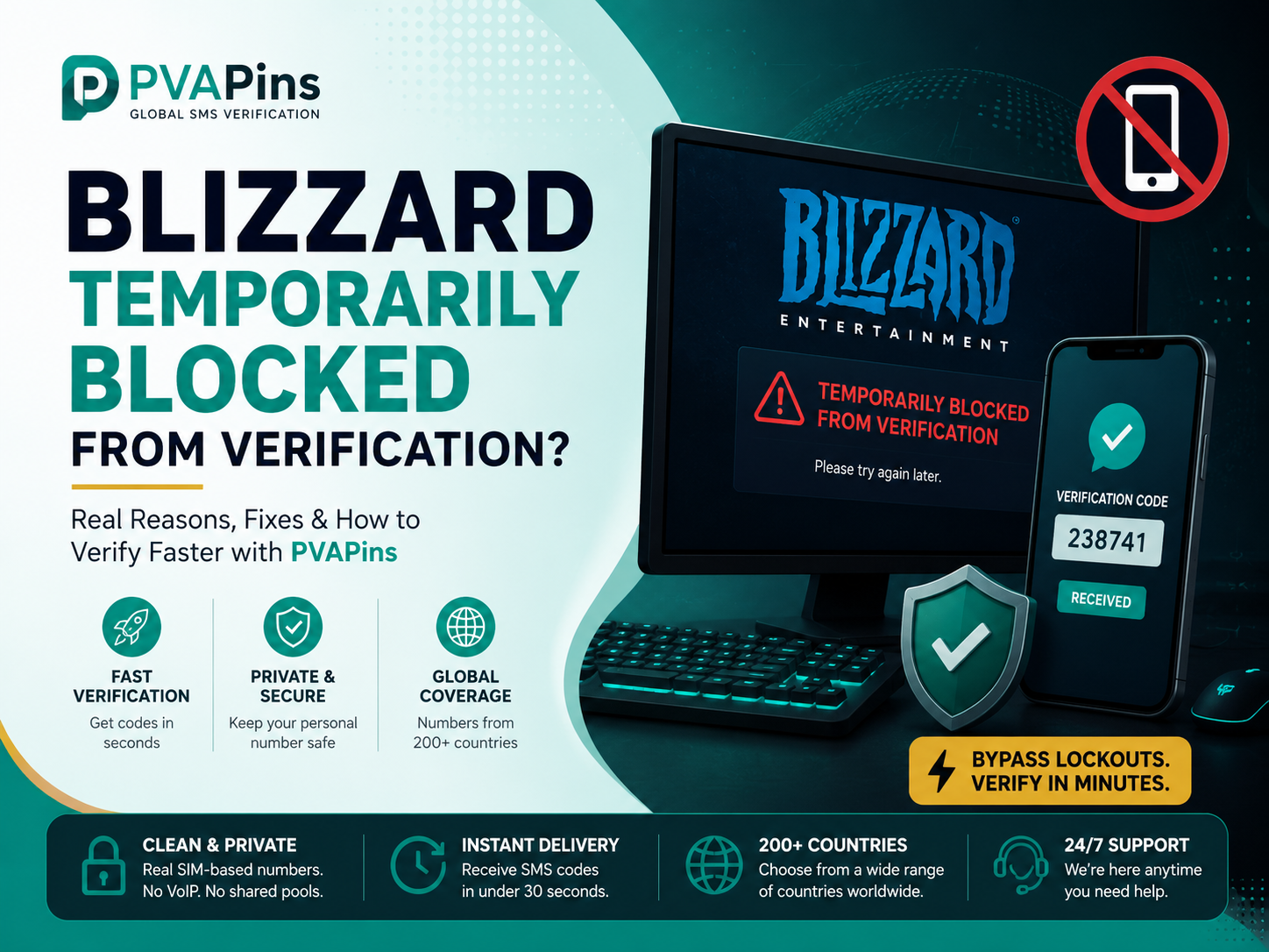 Blizzard temporarily blocked from verification