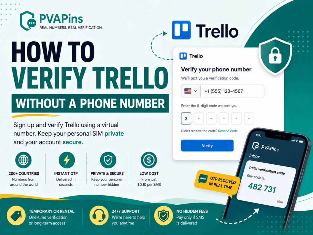 Verify Trello Without Phone Number