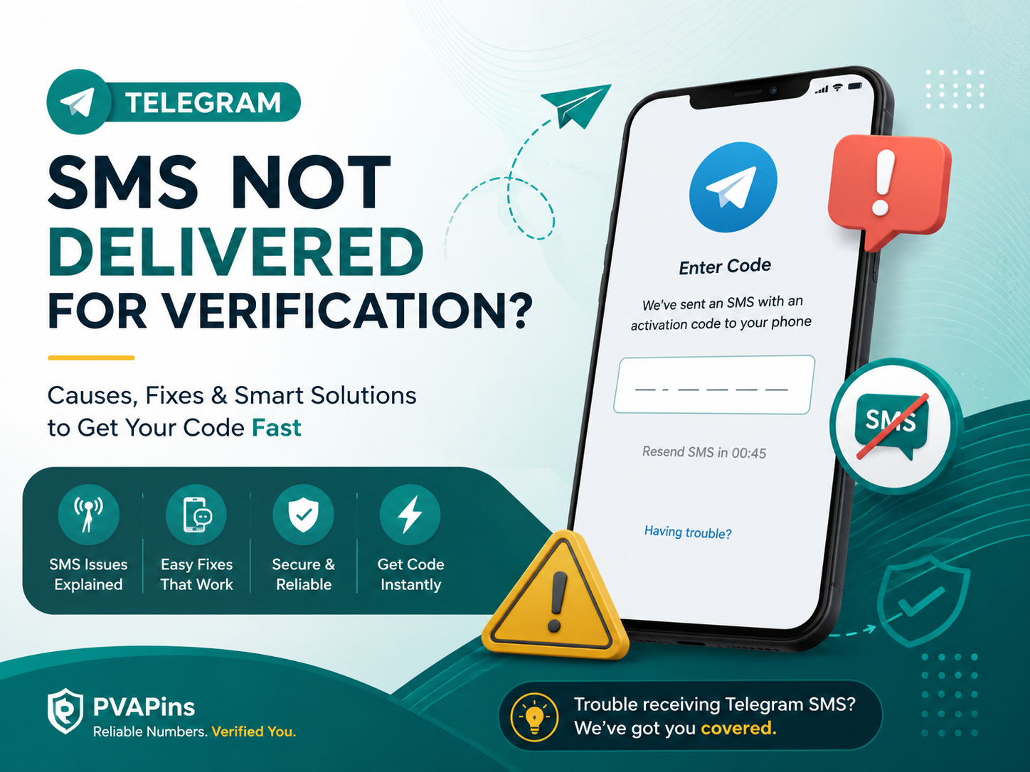 Telegram SMS not delivered for verification
