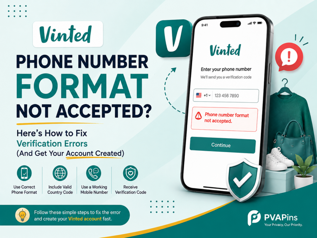 Vinted Phone Number Format Not Accepted