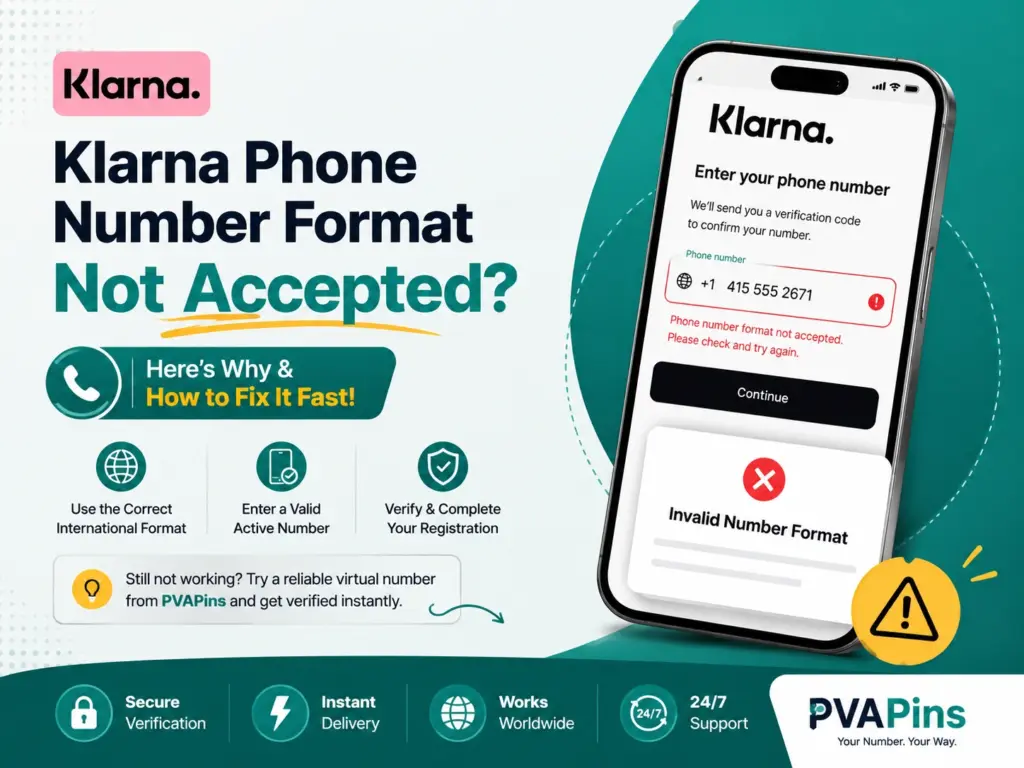 Klarna phone number format not accepted