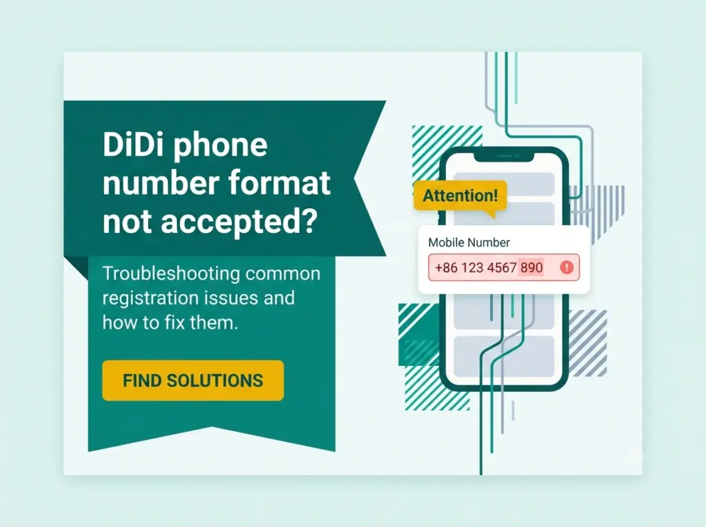 DiDi phone number format not accepted