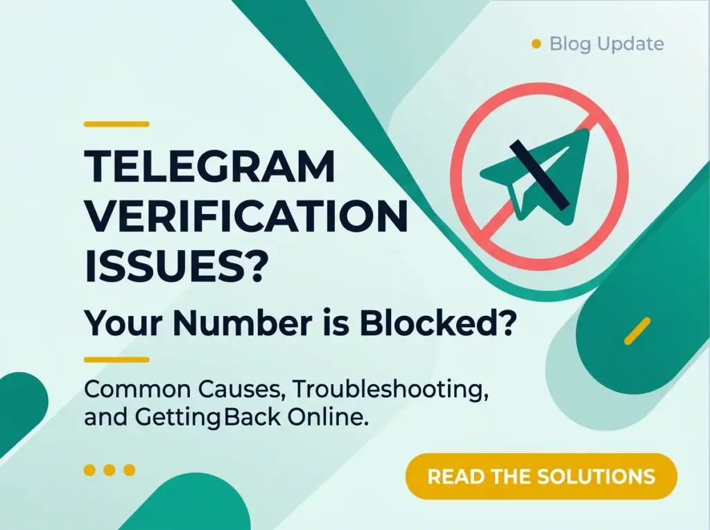 Telegram number is blocked for verification