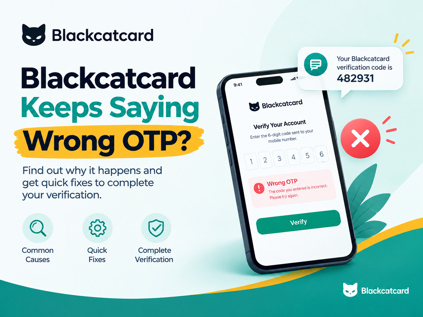 Blackcatcard Keeps Saying Wrong OTP