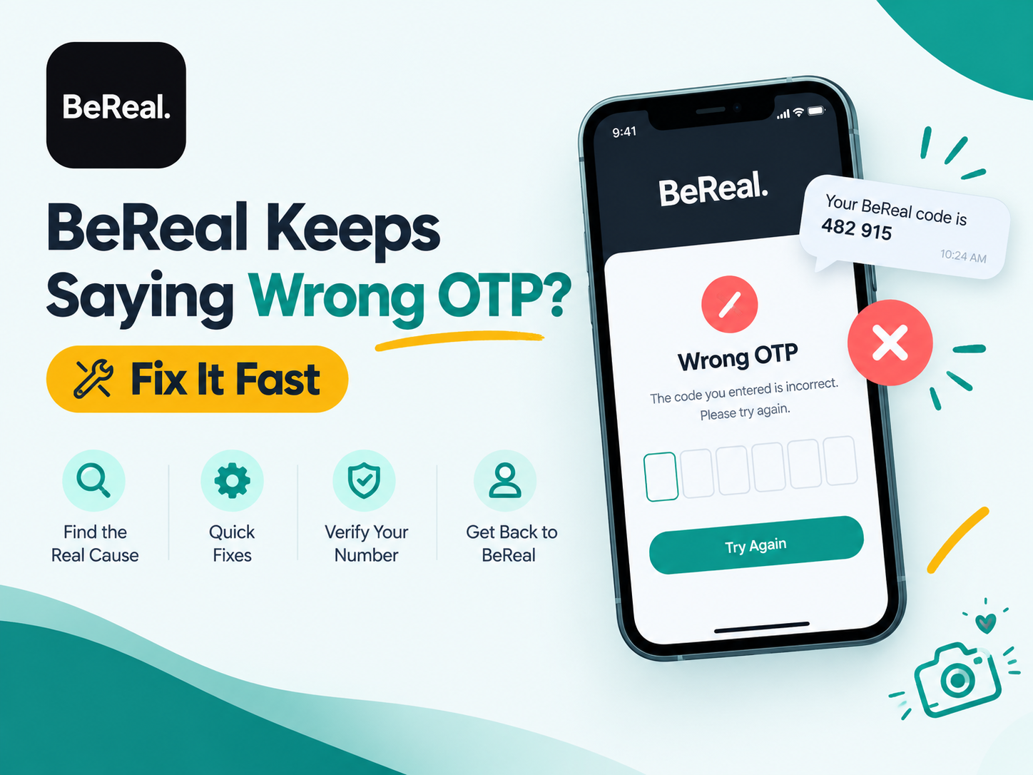 BeReal Keeps Saying Wrong OTP