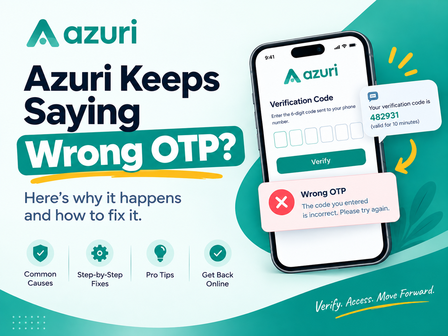 Azuri Keeps Saying Wrong OTP