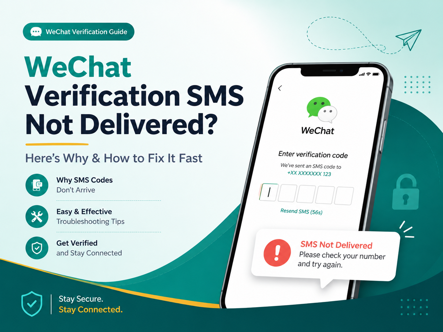 WeChat Verification SMS Not Delivered