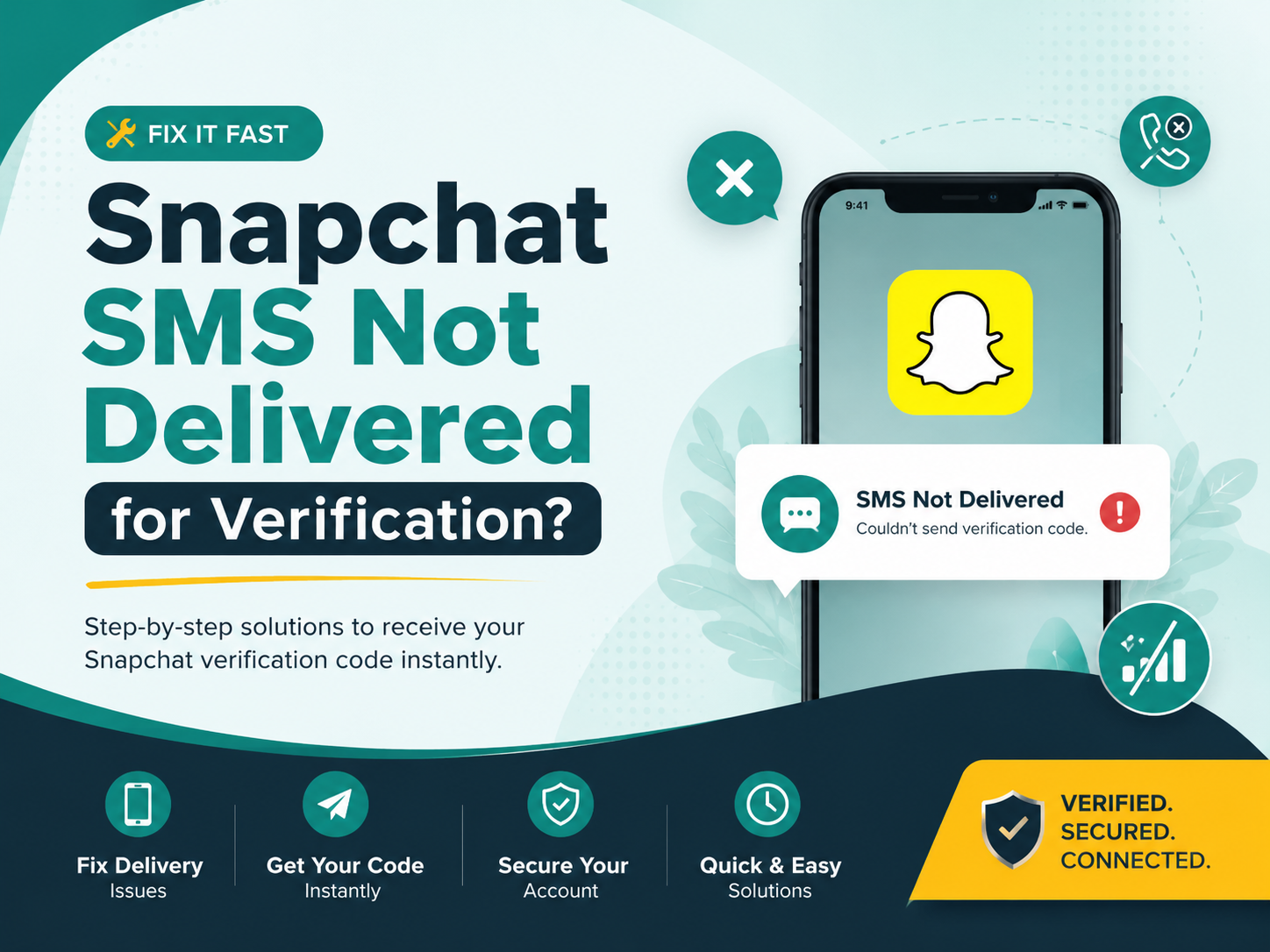 Snapchat SMS Not Delivered for Verification