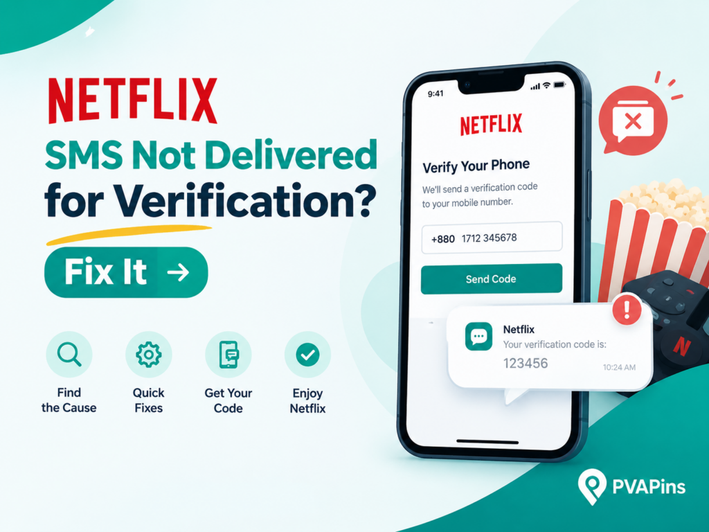 Netflix SMS not delivered for verification