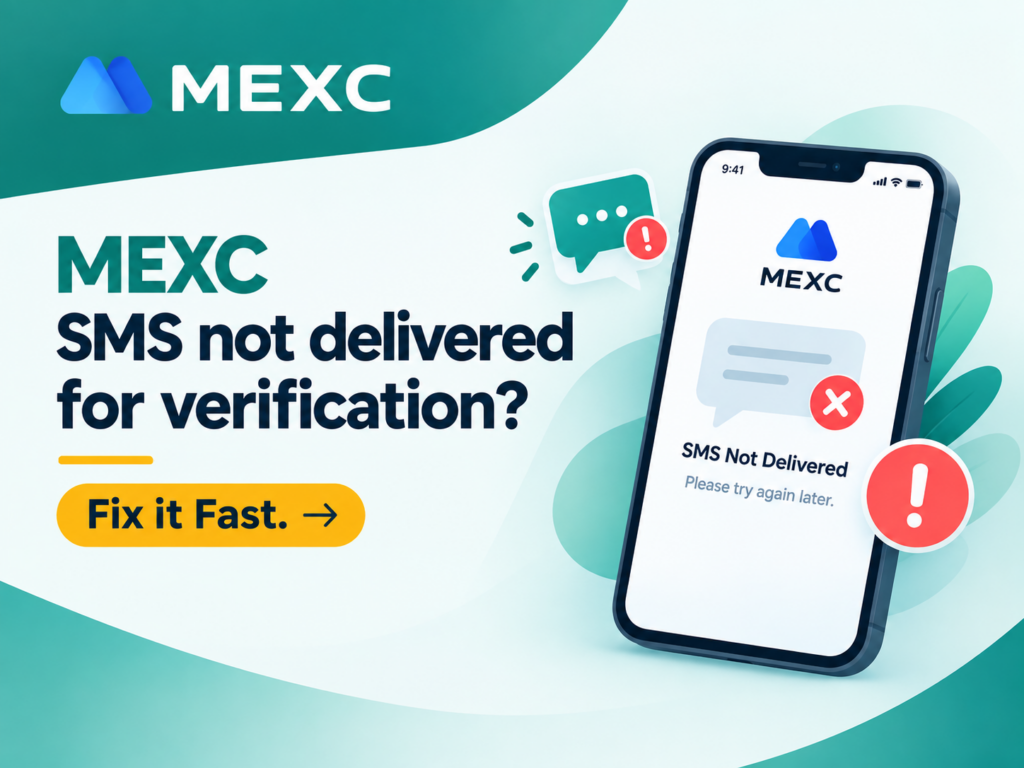 MEXC SMS not delivered for verification