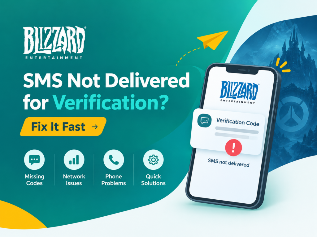 Blizzard SMS Not Delivered for Verification