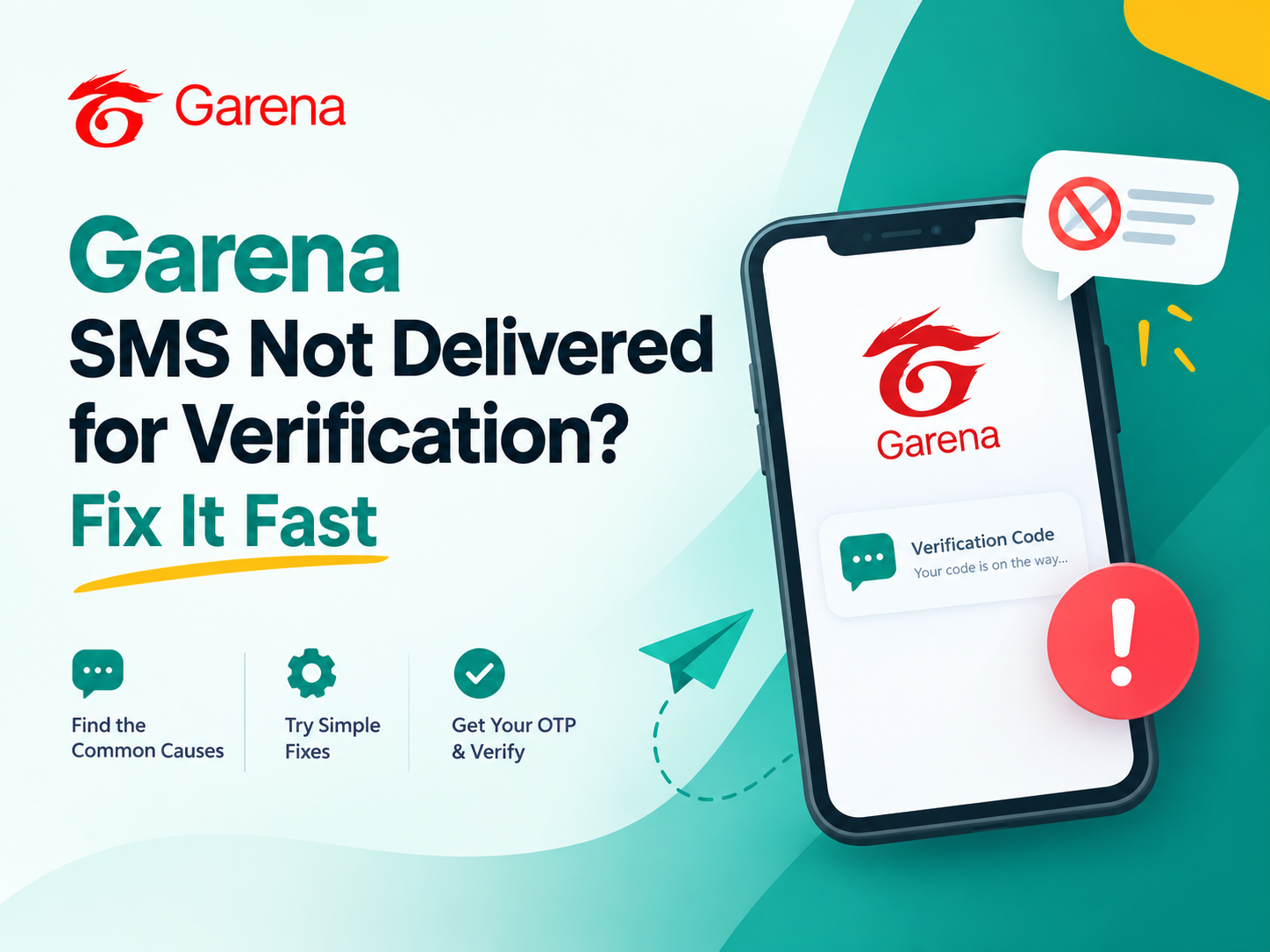 Garena SMS not delivered for verification