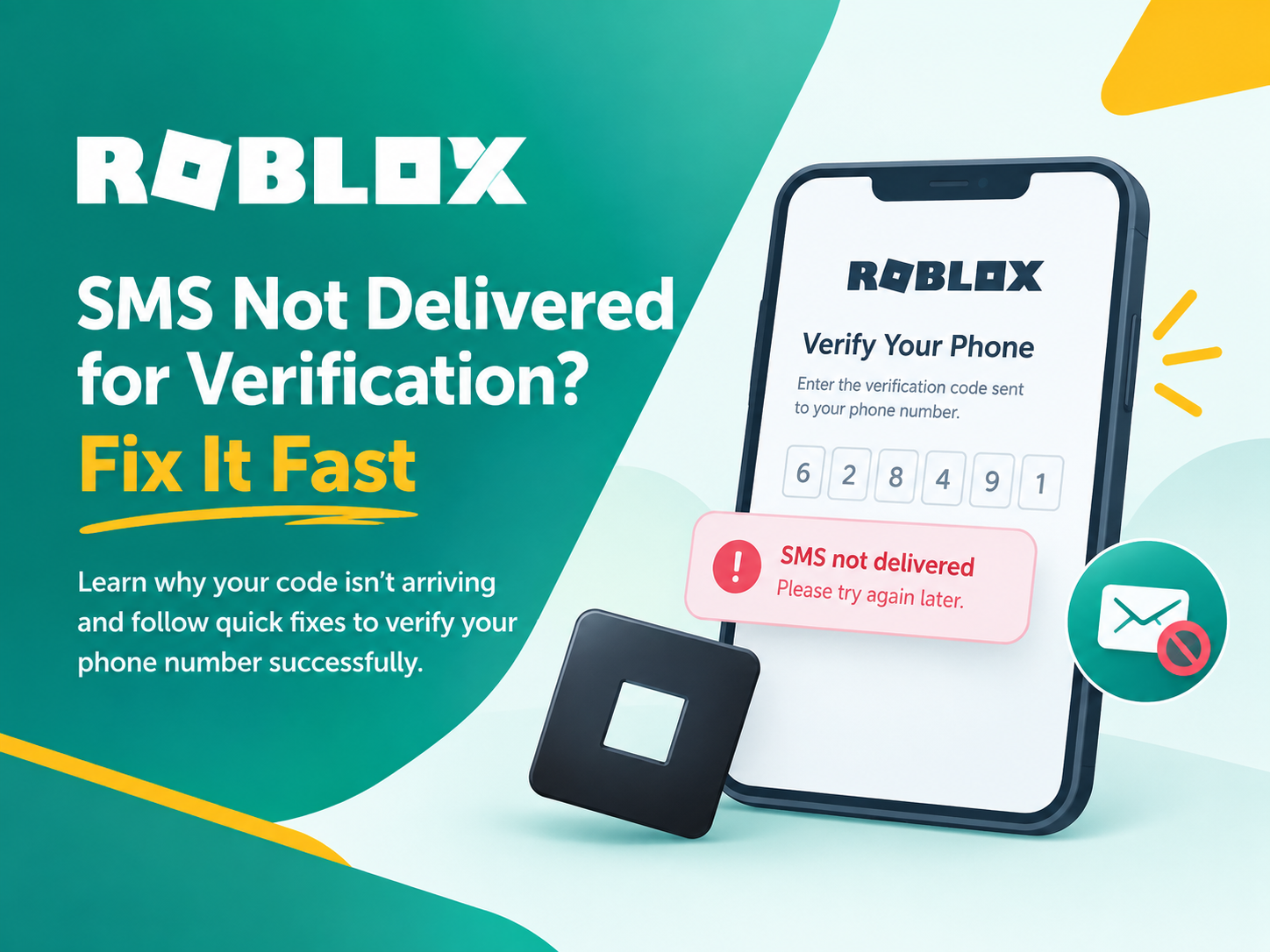 Roblox SMS not delivered for verification