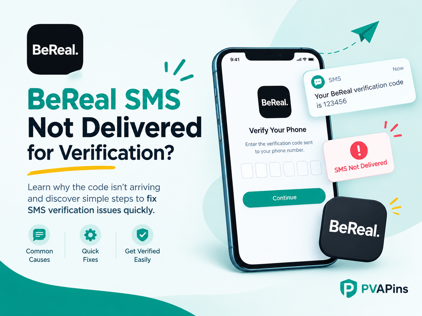 BeReal SMS not delivered for verification