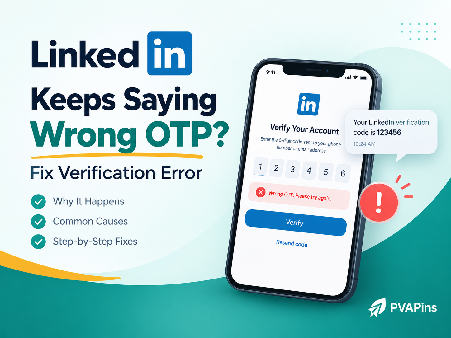 LinkedIn Keeps Saying Wrong OTP