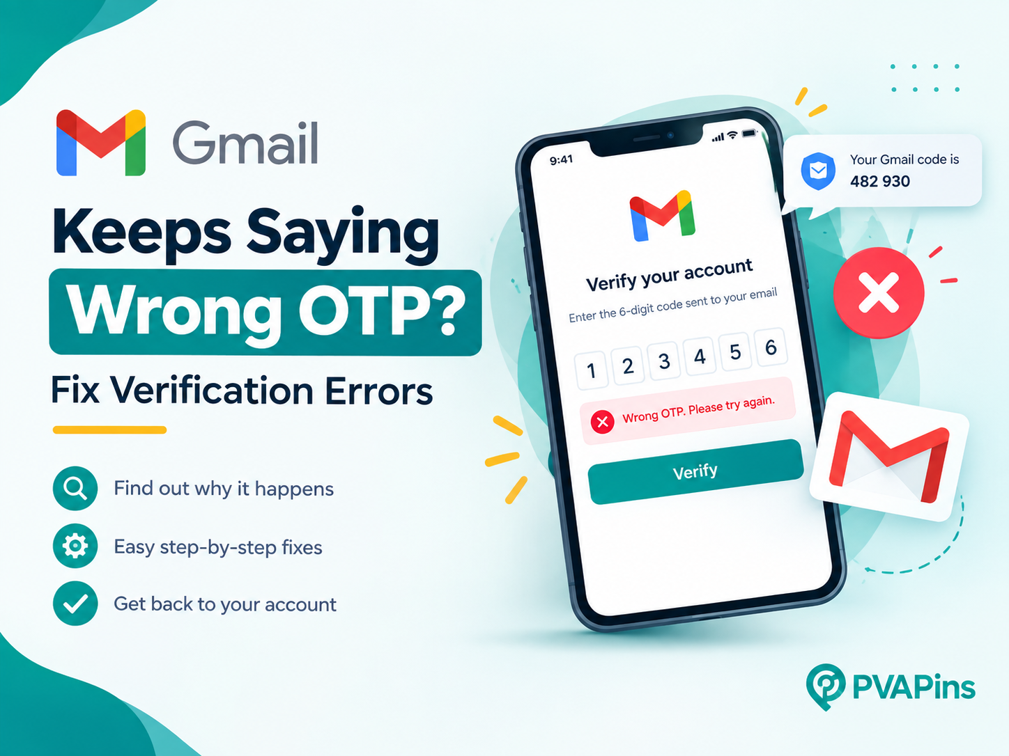 Gmail Keeps Saying Wrong OTP