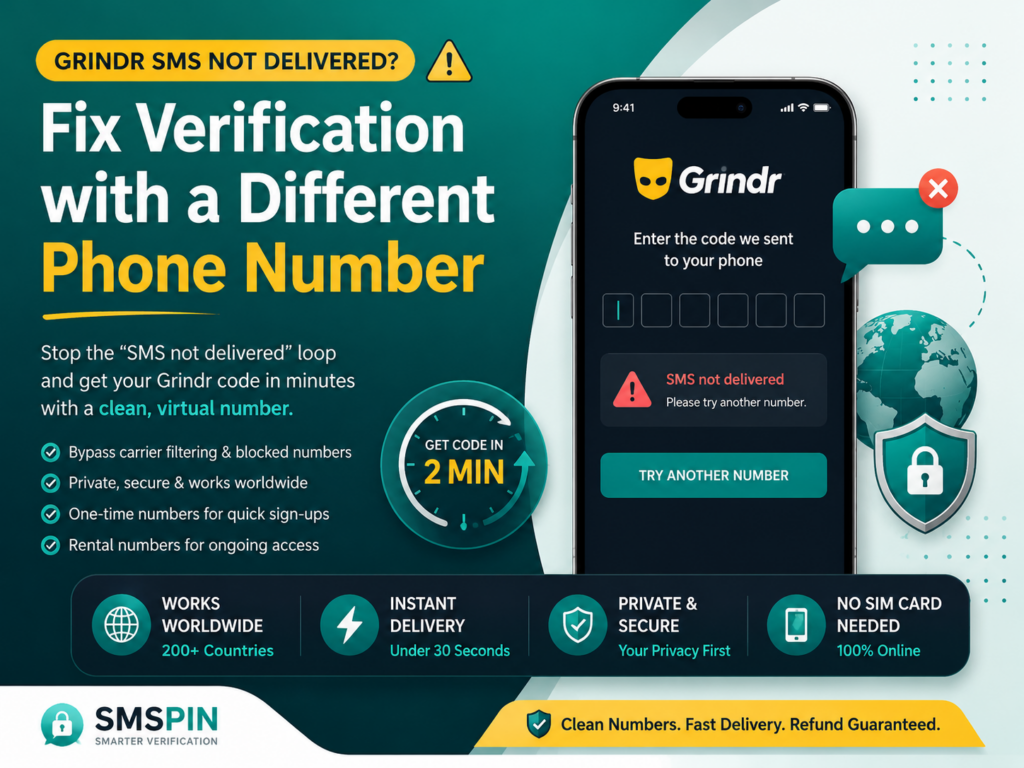 Grindr SMS Not Delivered