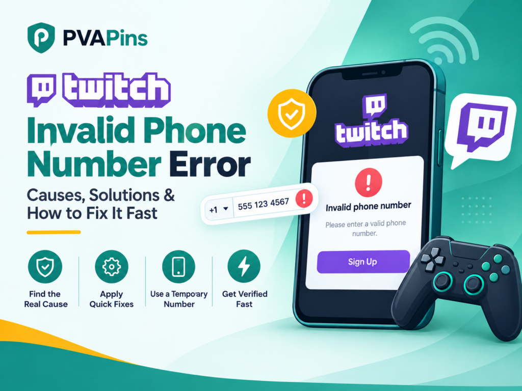 Twitch Invalid Phone Number Error