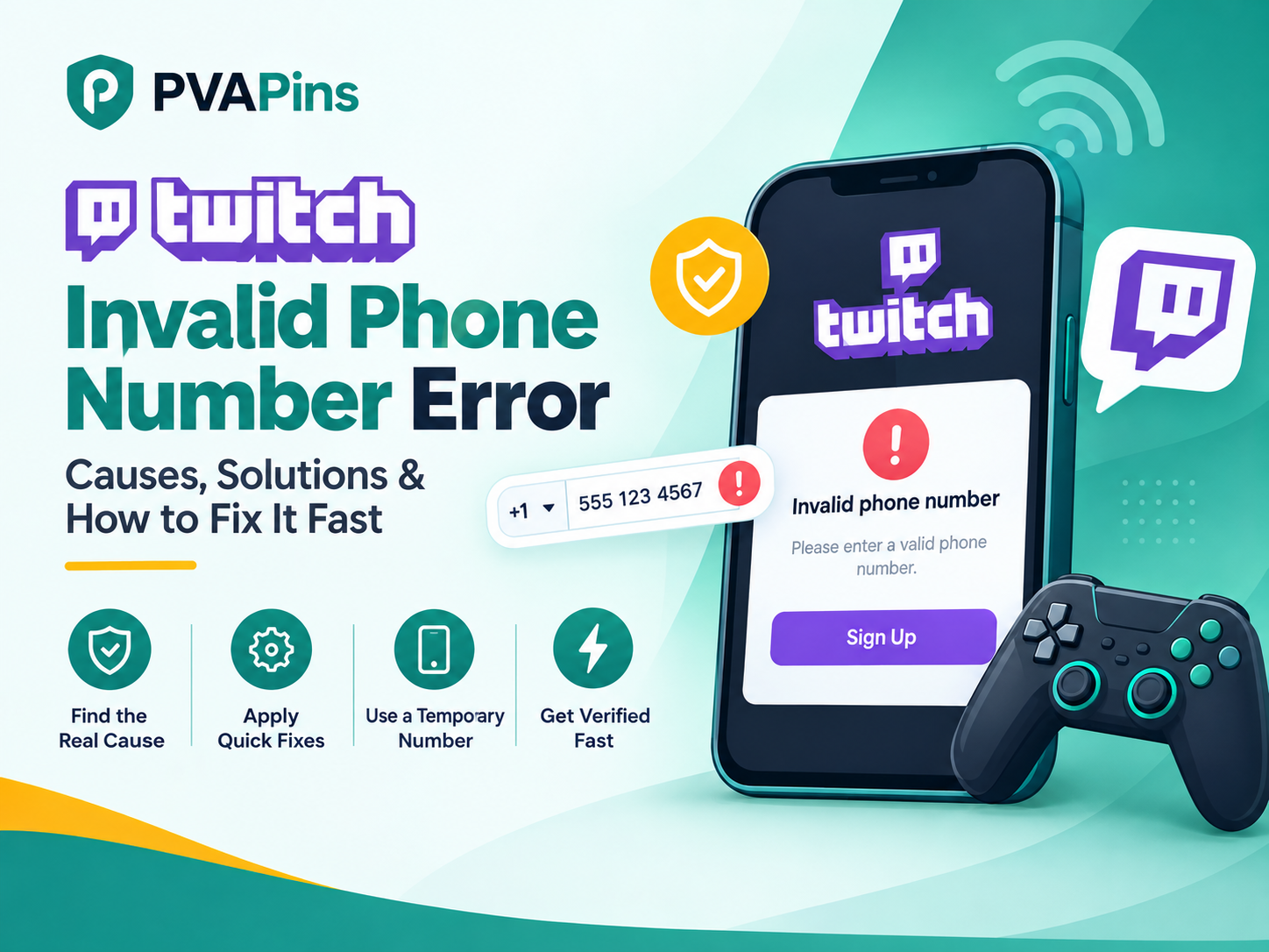Twitch Invalid Phone Number Error