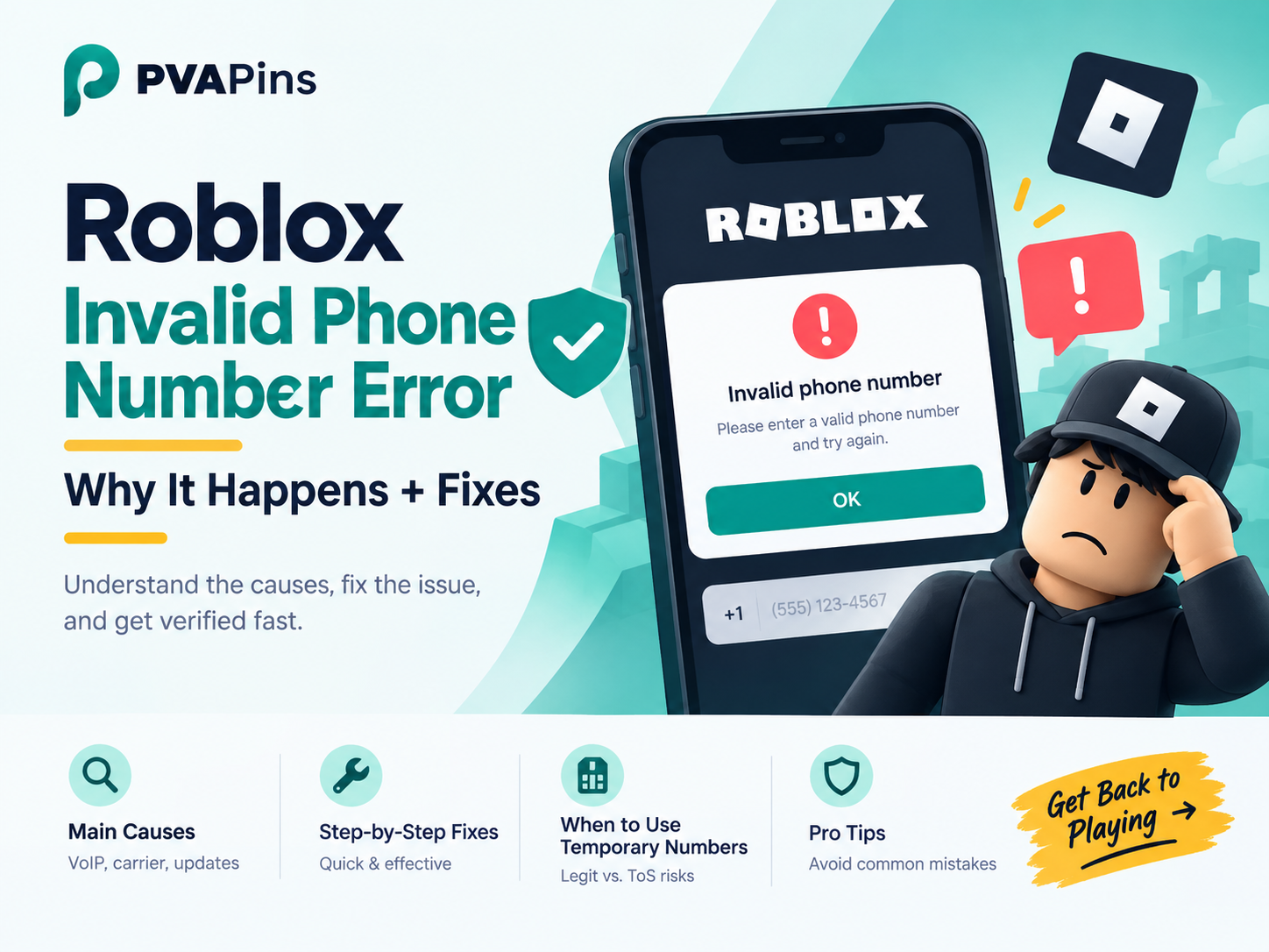 Roblox Invalid Phone Number Error