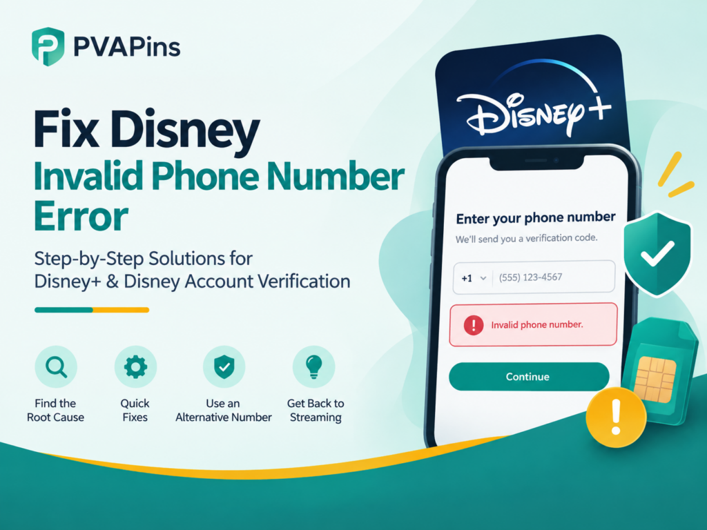Disney Invalid Phone Number Error