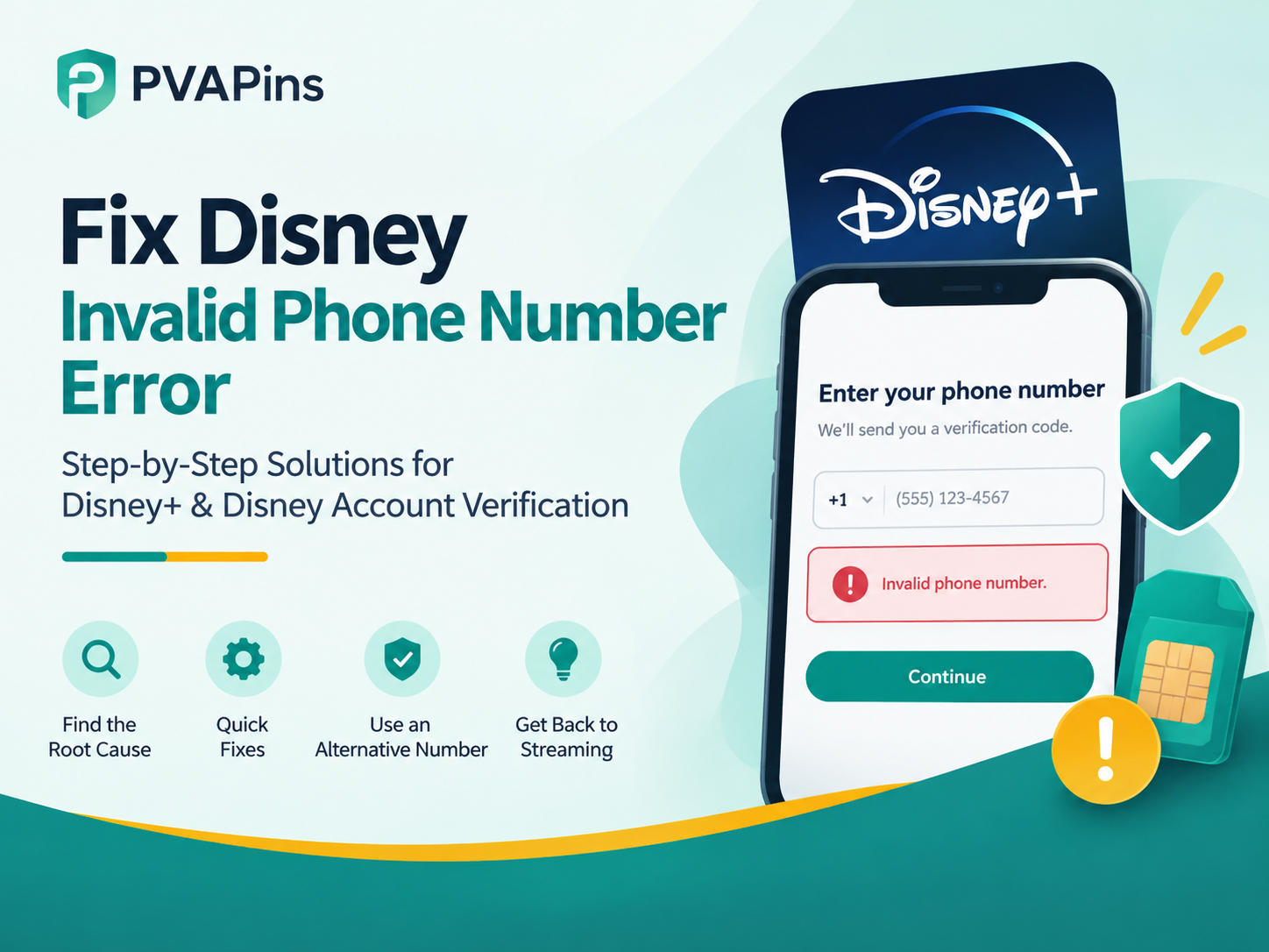 Disney Invalid Phone Number Error