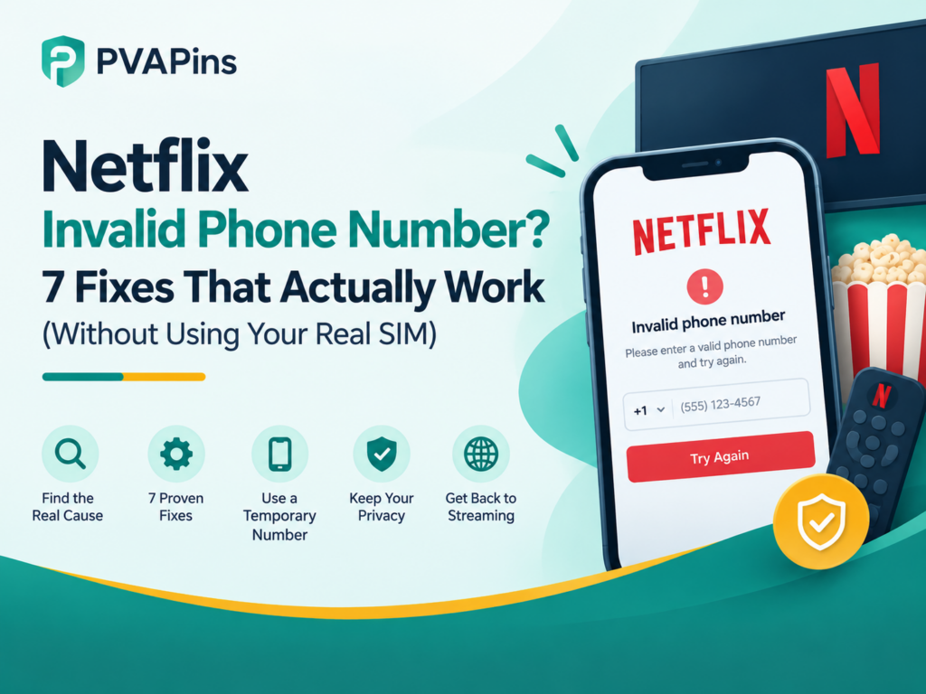Netflix Invalid Phone Number Error