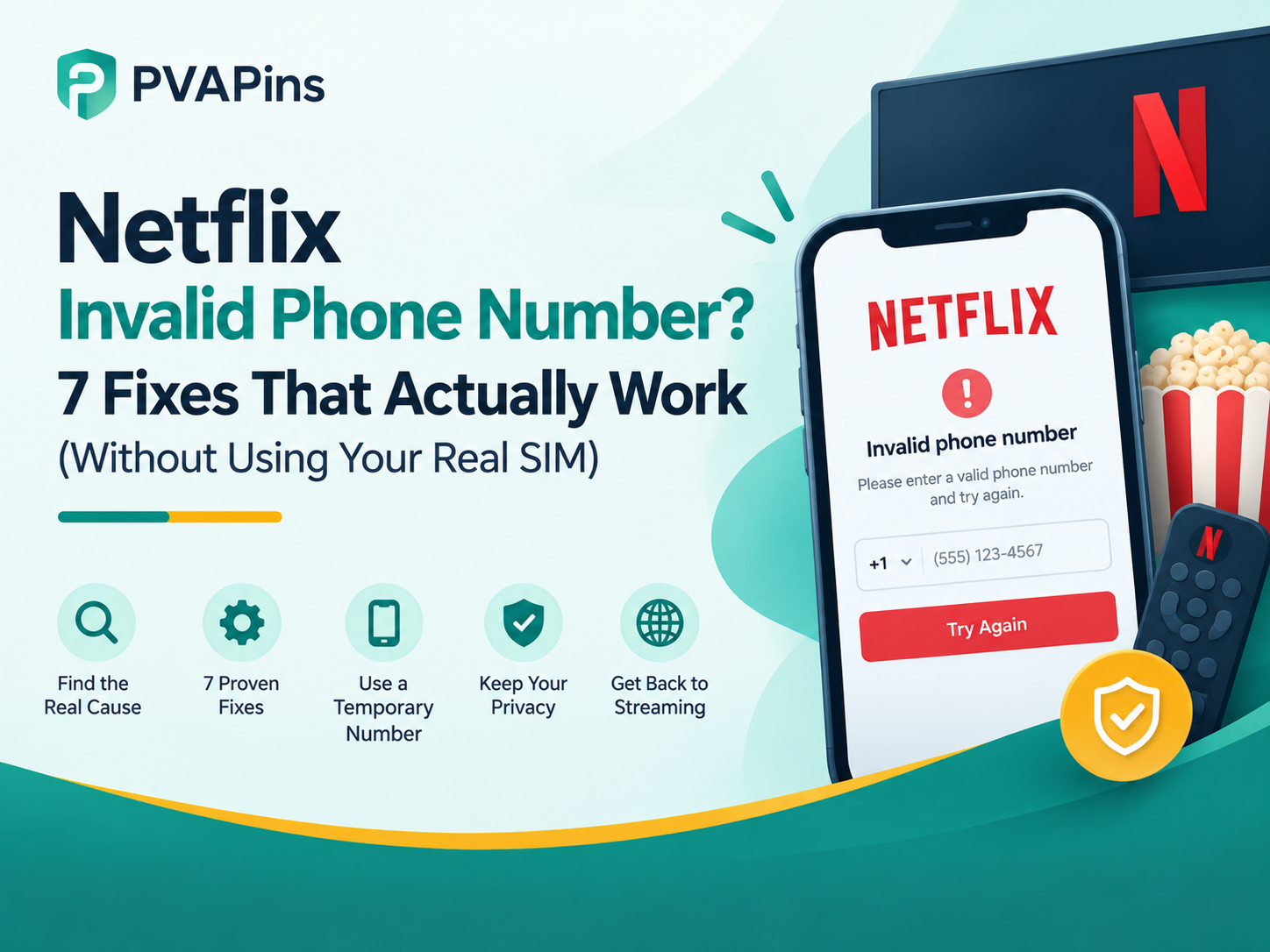 Netflix Invalid Phone Number Error
