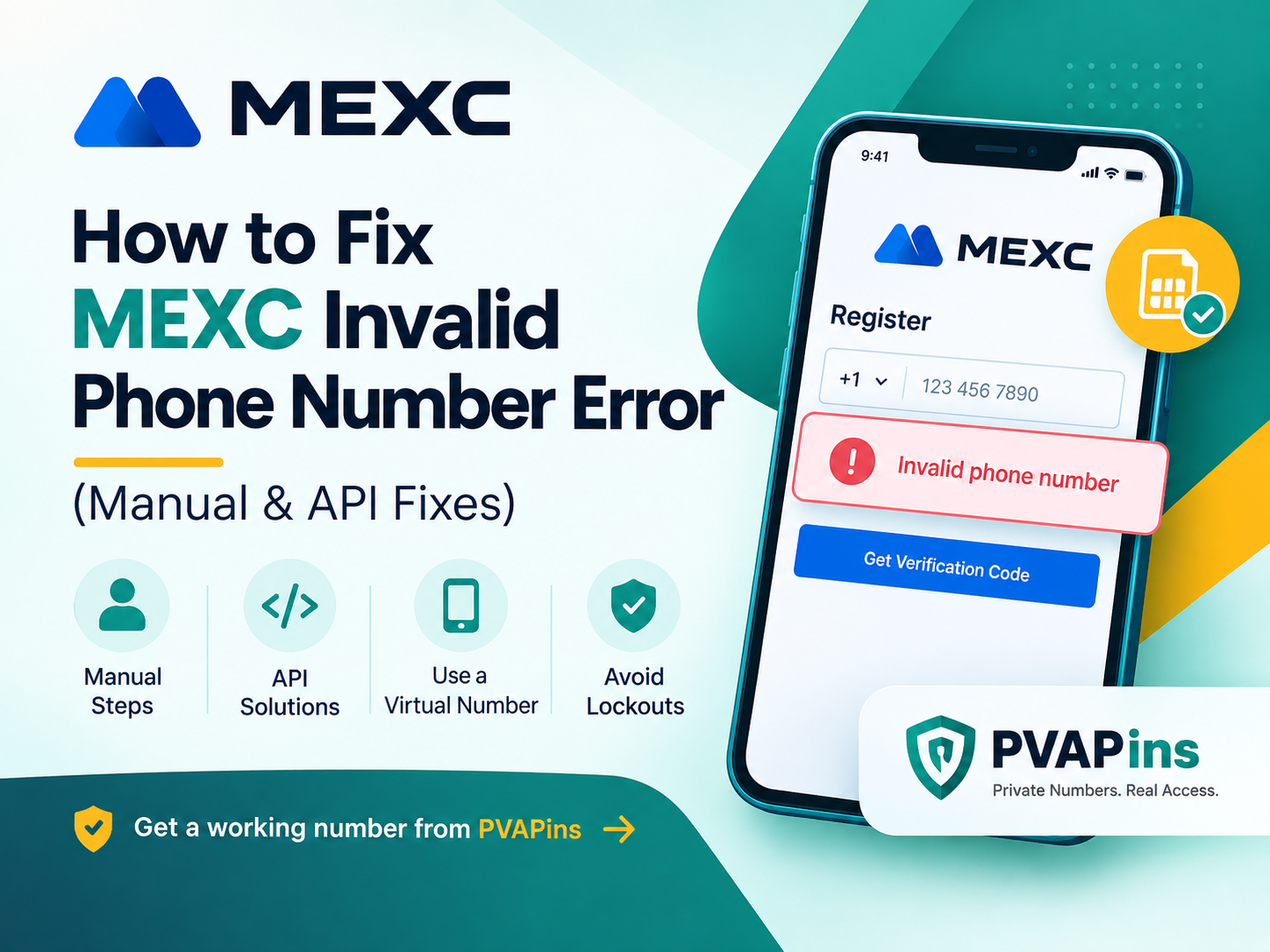 MEXC Invalid Phone Number Error