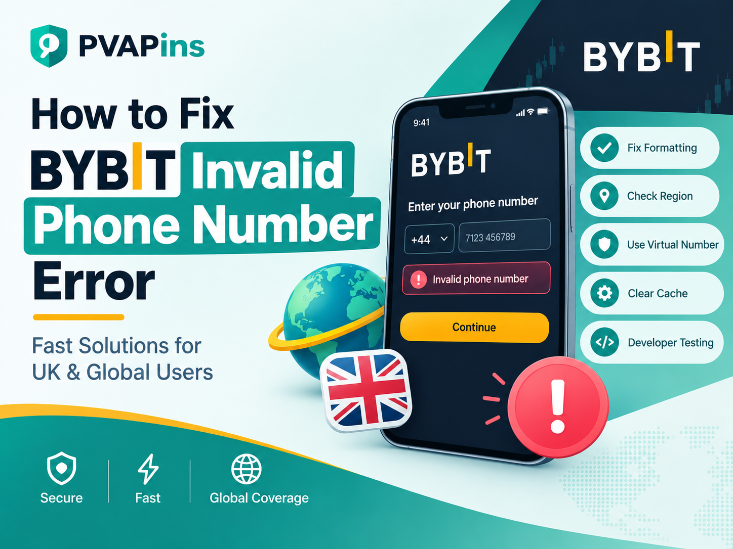 Bybit Invalid Phone Number Error