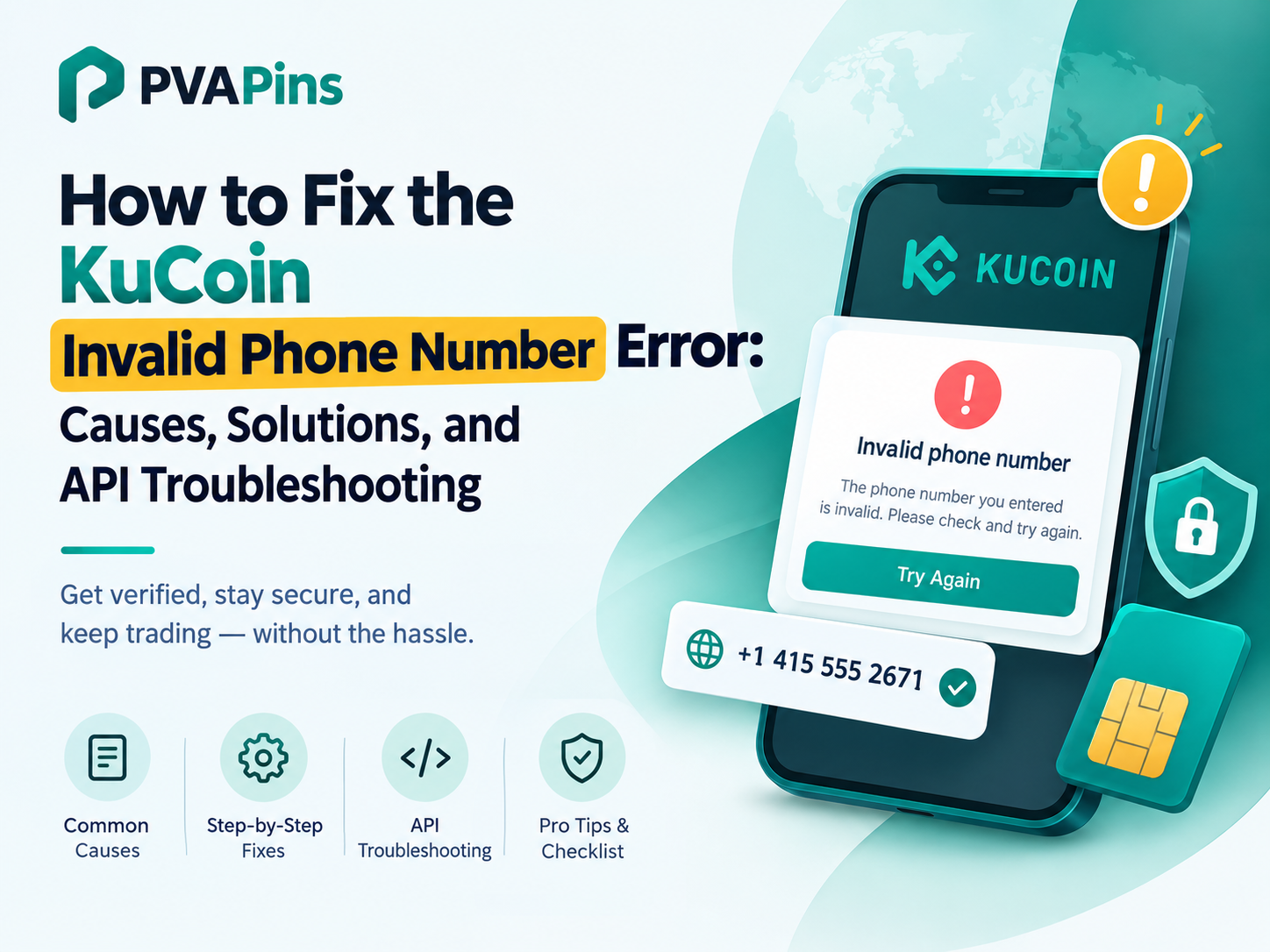 KuCoin Invalid Phone Number Error