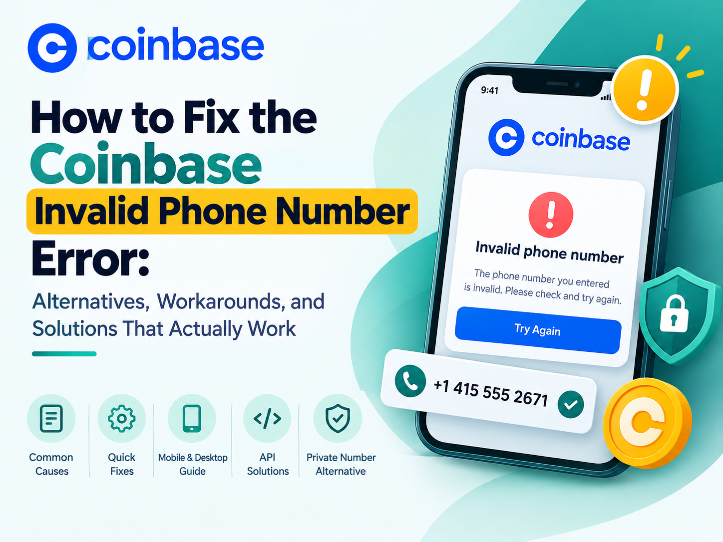 Coinbase Invalid Phone Number Error