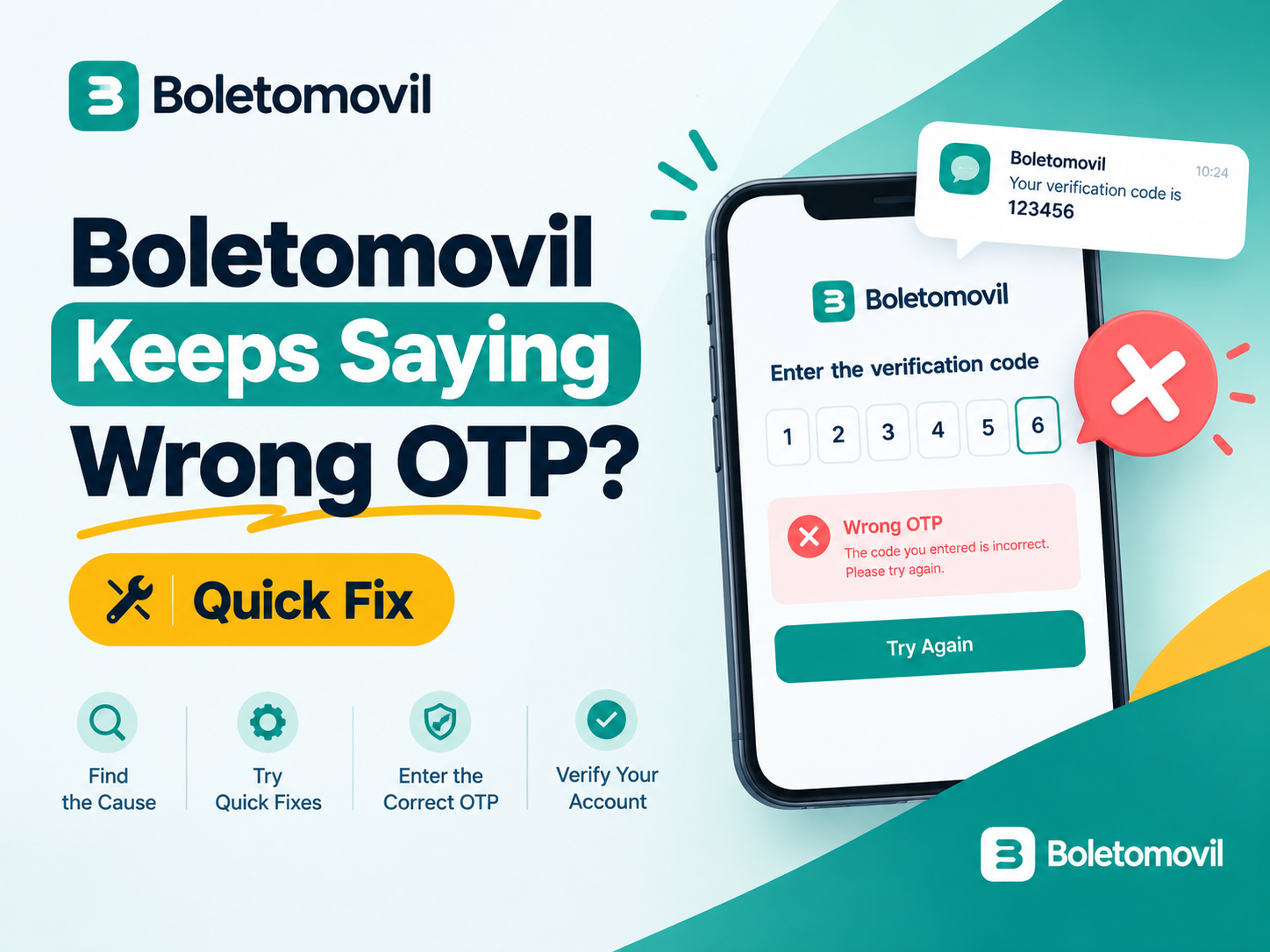 BoletoMóvil Keeps Saying Wrong OTP