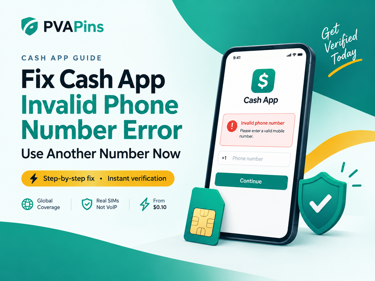 Cash App Invalid Phone Number Error