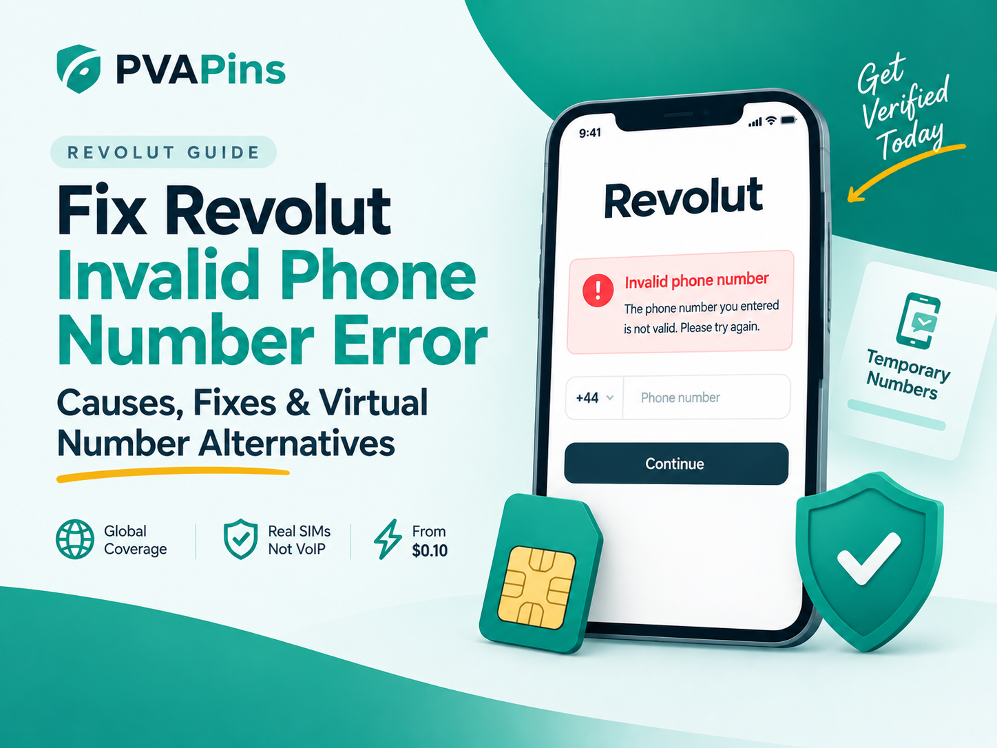 Revolut Invalid Phone Number Error