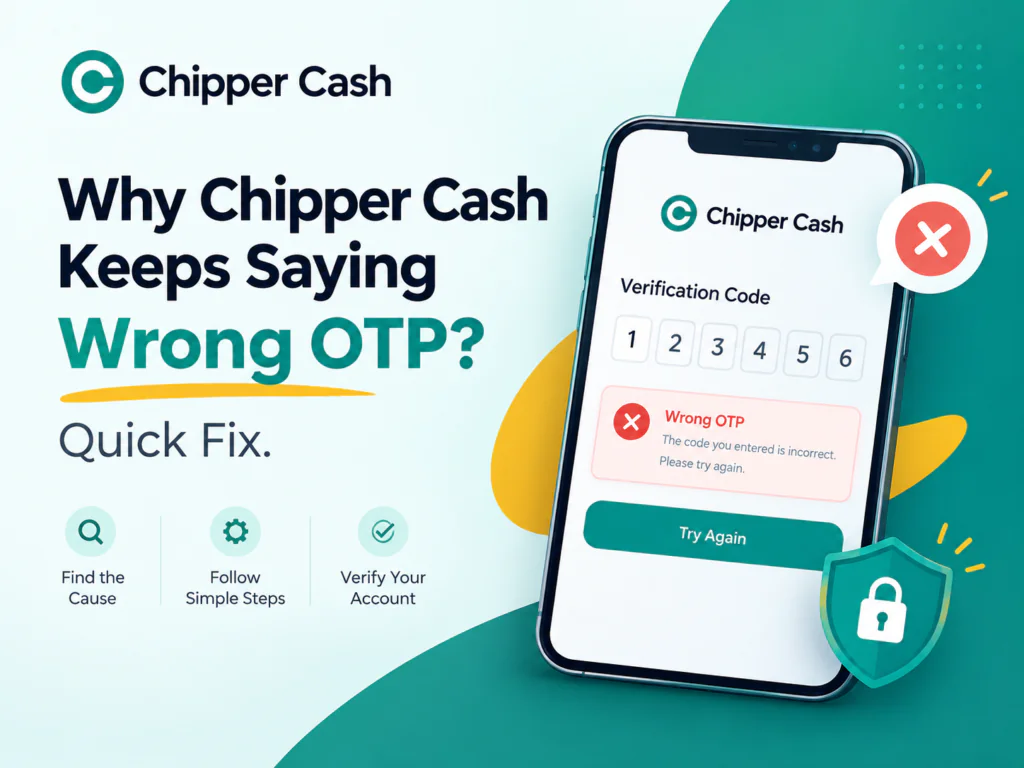 Chipper Cash Keeps Saying Wrong OTP