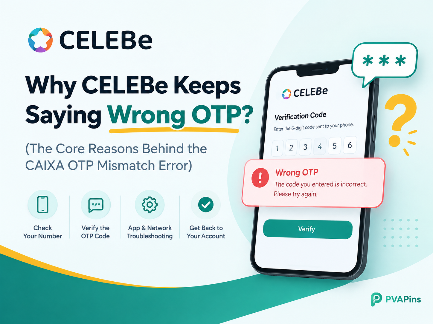CELEBe Keeps Saying Wrong OTP