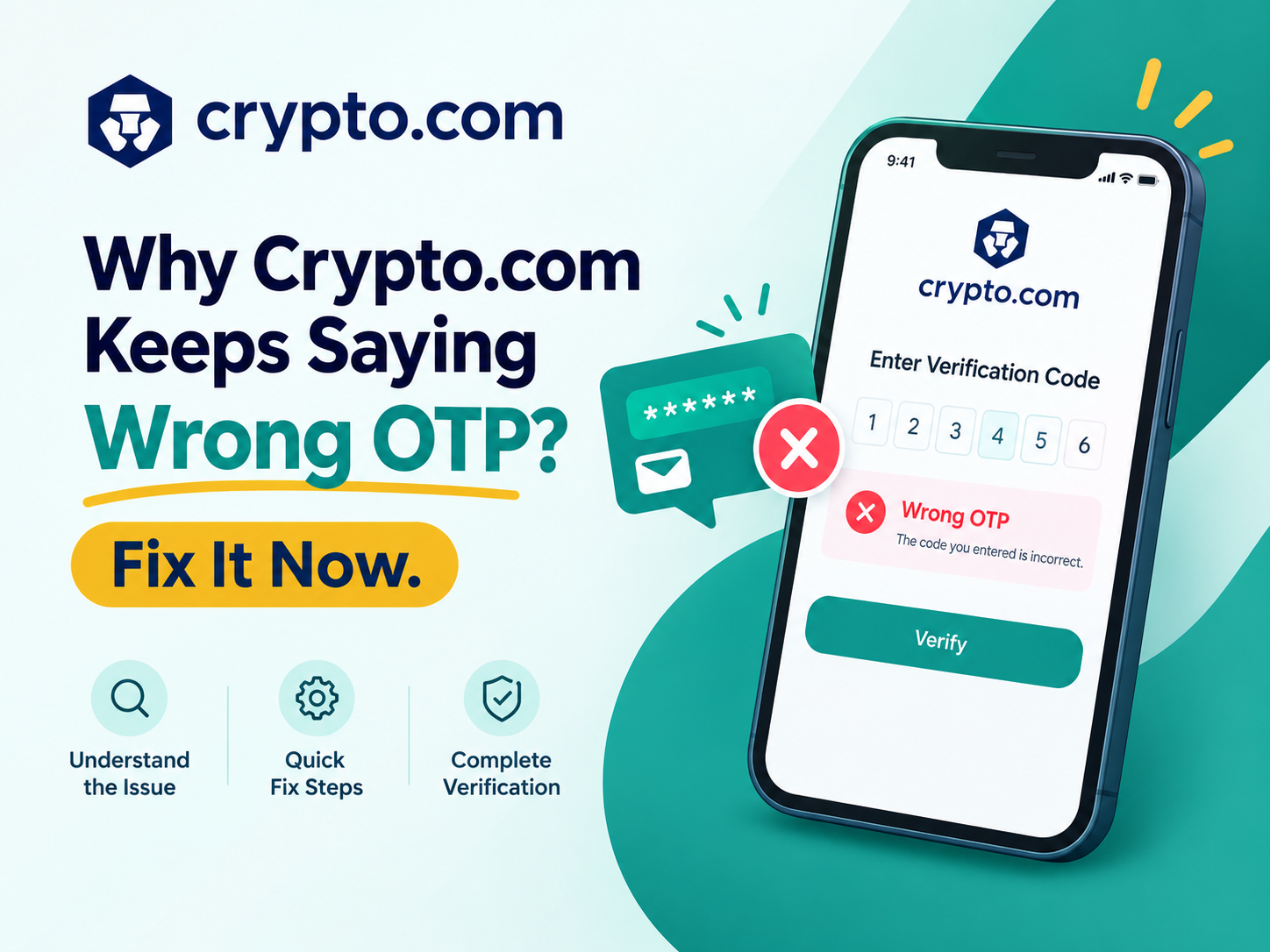 Crypto.com Keeps Saying Wrong OTP