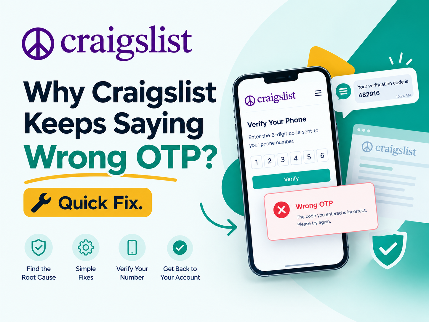 Craigslist Keeps Saying Wrong OTP