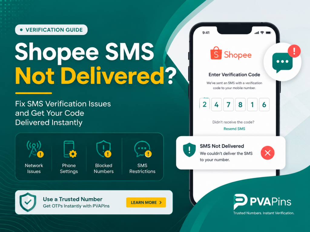 Shopee SMS not delivered for verification