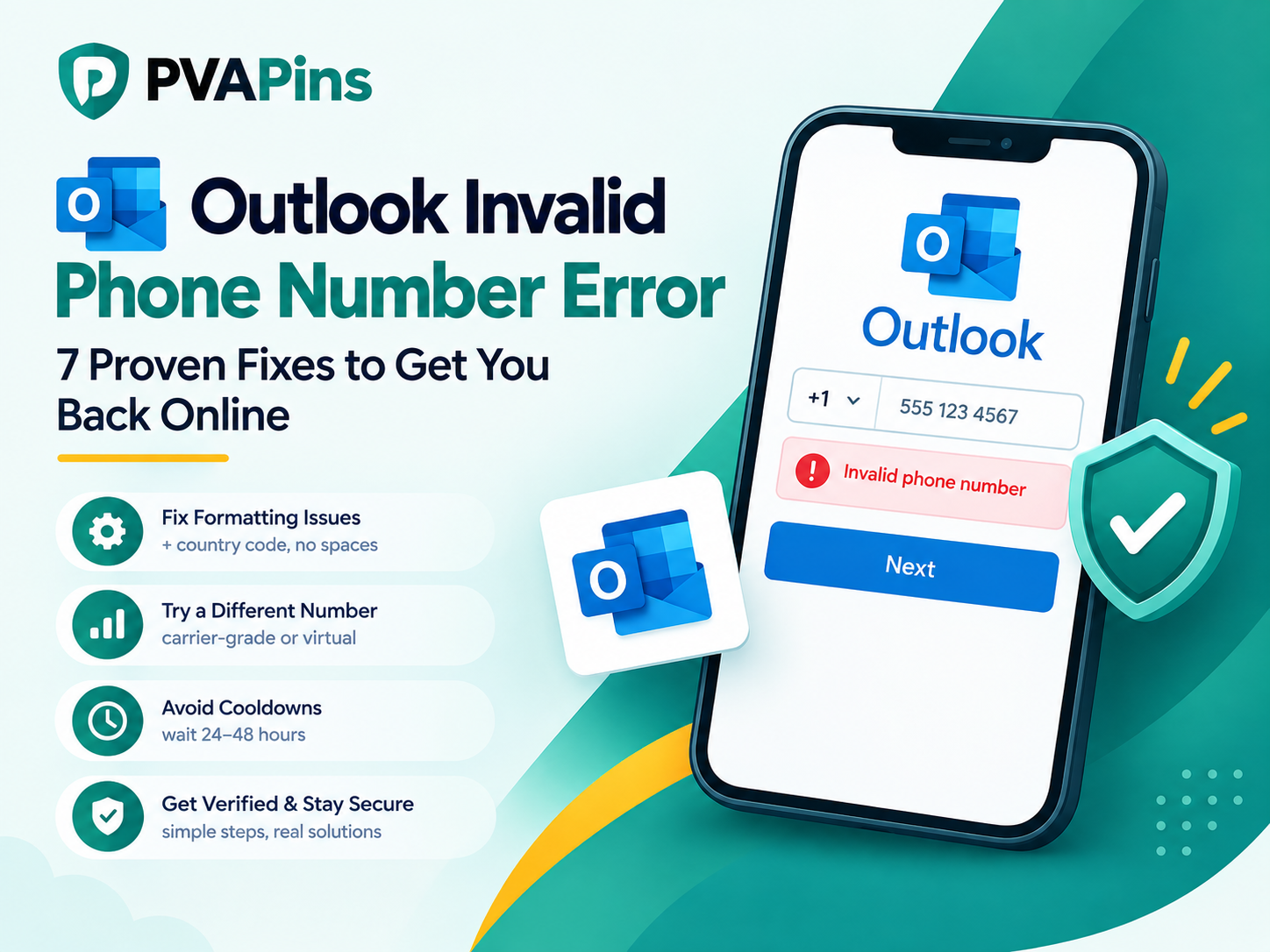 Outlook Invalid Phone Number Error