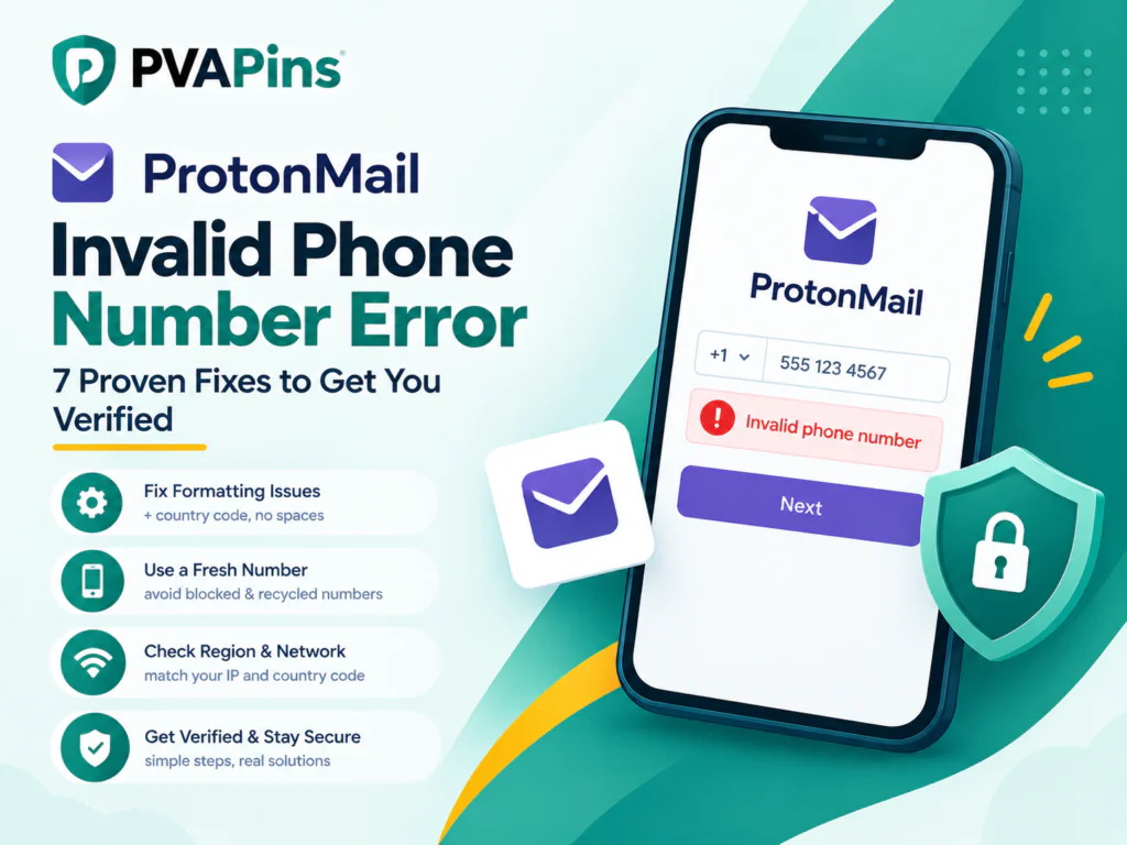 ProtonMail Invalid Phone Number Error