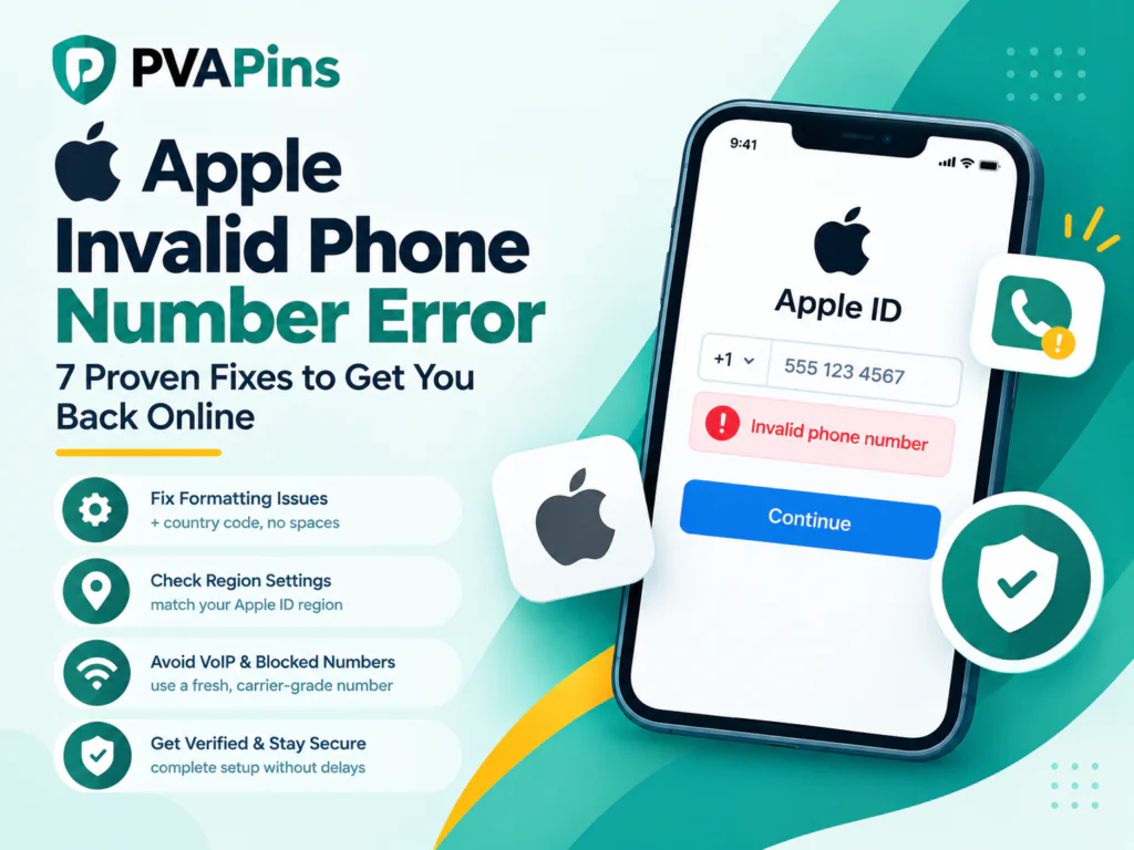Apple Invalid Phone Number Error