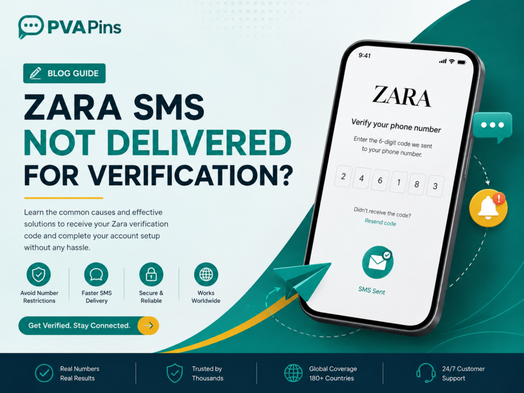 Zara SMS not delivered for verification