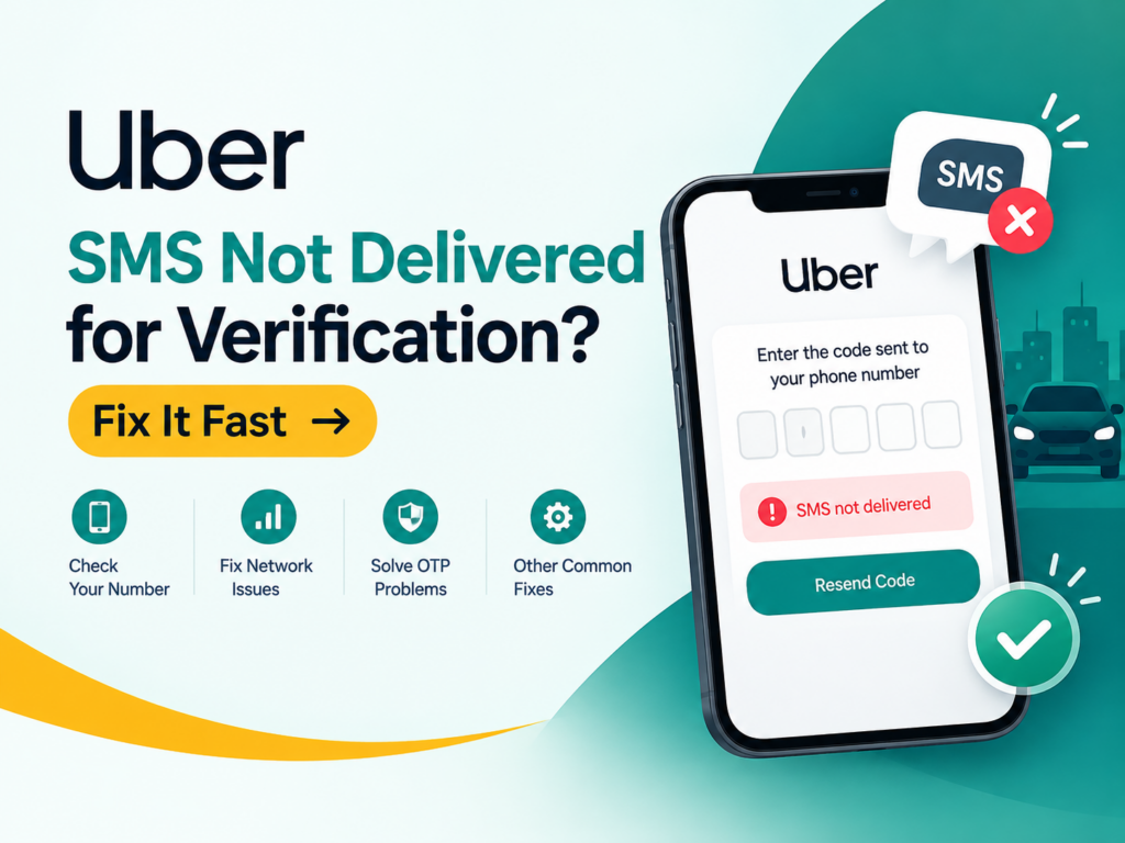 Uber SMS Not Delivered for Verification