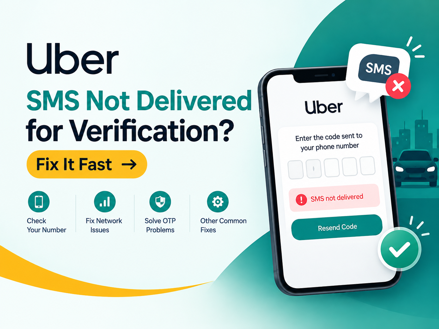 Uber SMS Not Delivered for Verification