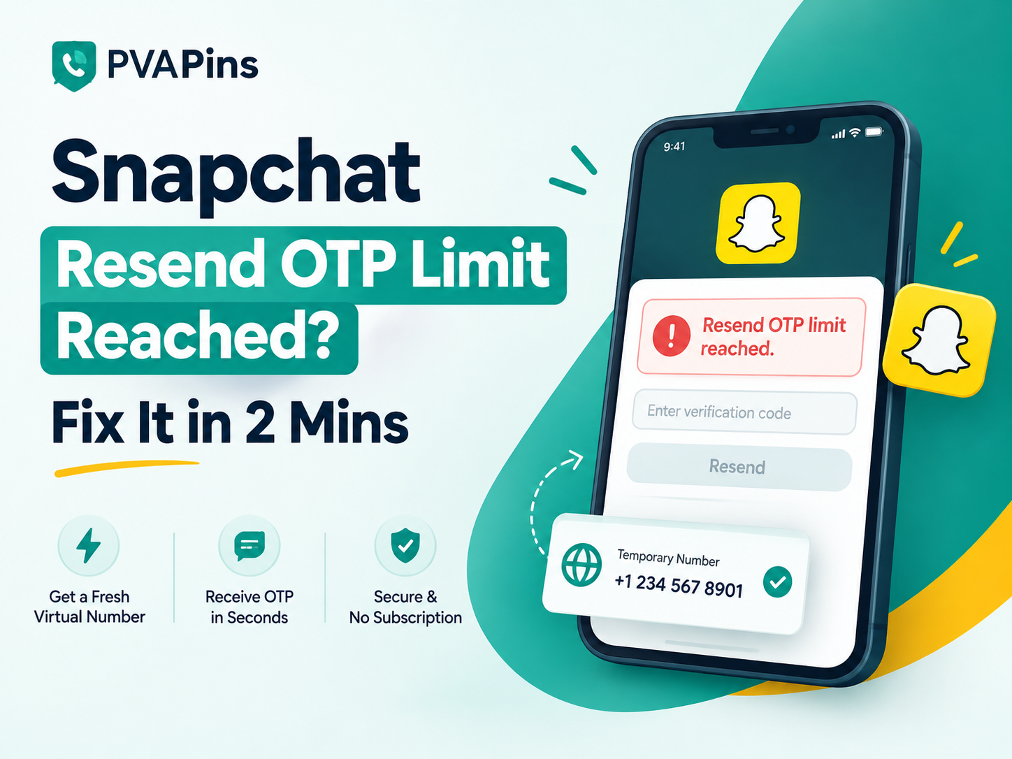 Snapchat Resend OTP Limit Reached