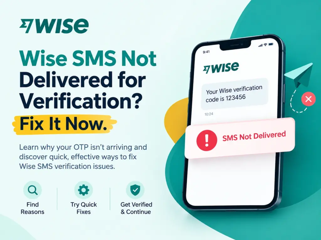 Wise SMS Not Delivered for Verification